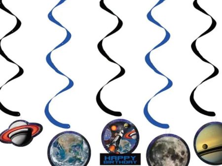 Space Blast Hanging Swirl Decorations Discount