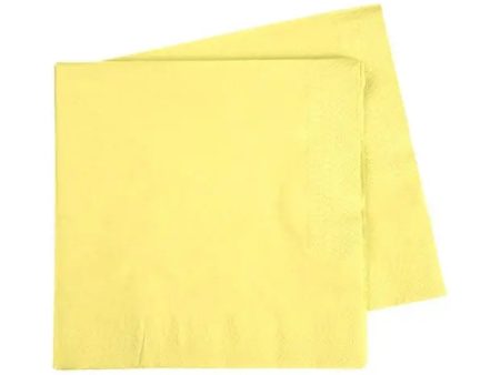 Five Star Pastel Yellow Napkins - Lunch 40 Pkt Online Hot Sale