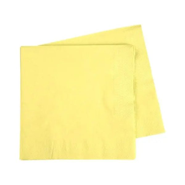 Five Star Pastel Yellow Napkins - Lunch 40 Pkt Online Hot Sale