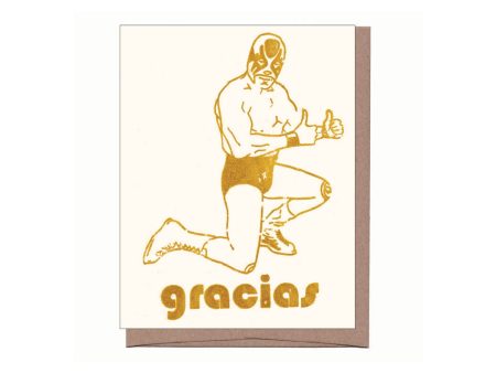 Gracias Luchador Thank You Note Sale