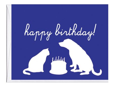 Animal Silhouettes Birthday Card For Sale