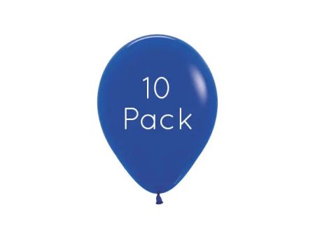 Royal Blue Mini Balloons - 10 Pkt Hot on Sale