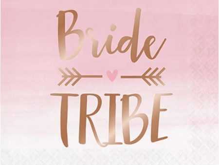 Rosé All Day Bride Tribe Napkins - Lunch 16 Pkt Sale