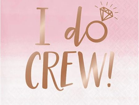 Rosé All Day I Do Crew Napkins - Beverage 16 Pkt For Sale