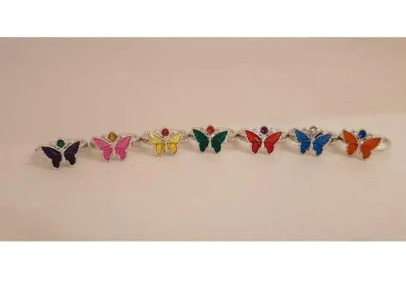 Plastic Butterfly Ring Online Hot Sale