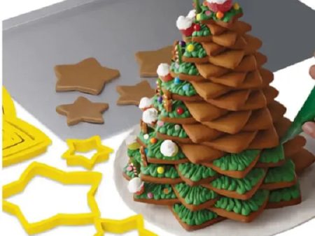 3D Christmas Tree Cookie Cutter Set Hot on Sale