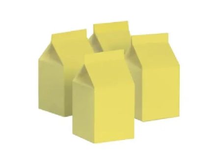 Five Star Pastel Yellow Milk Cartons Hot on Sale