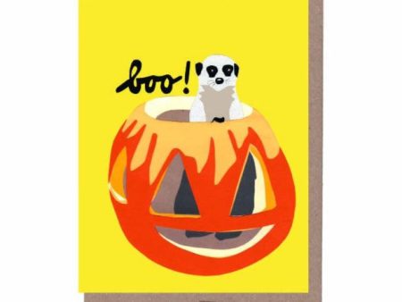 Meerkat-o-Lantern Halloween Card Online Sale