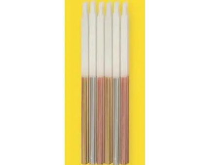 Metallic Mix Tall Candles - 12 Pkt Online Hot Sale