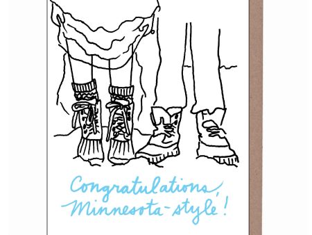 Minnesota Snowy Wedding Card Online now