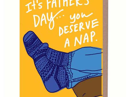 Dad Nap Father s Day Card For Sale