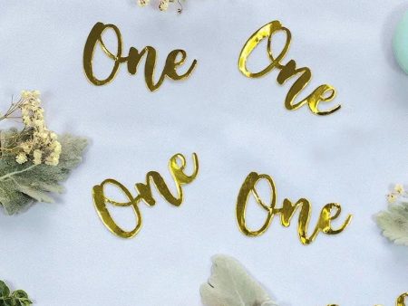 Gold Jumbo Confetti - One Online Sale