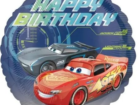 Disney Cars 3 Happy Birthday Foil Balloon Online Sale