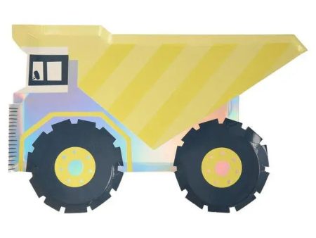 Meri Meri Dumper Truck Plates - 8 Pkt For Discount