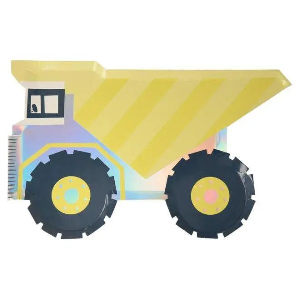 Meri Meri Dumper Truck Plates - 8 Pkt For Discount