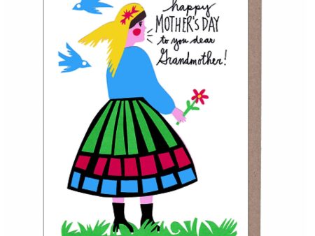 Folk Grandma Mother s Day Card Online