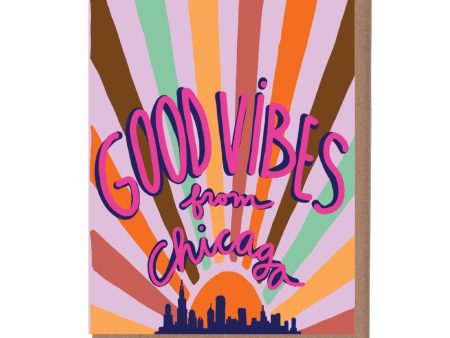 Chicago City Sunrise Card on Sale