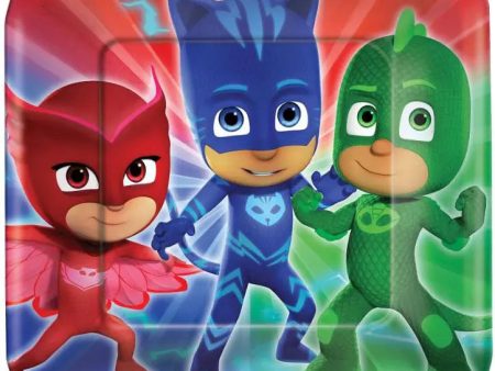 PJ Masks Plates - Dinner 8 Pkt on Sale