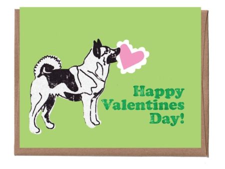 Norwegian Elkhound Valentine s Card Sale