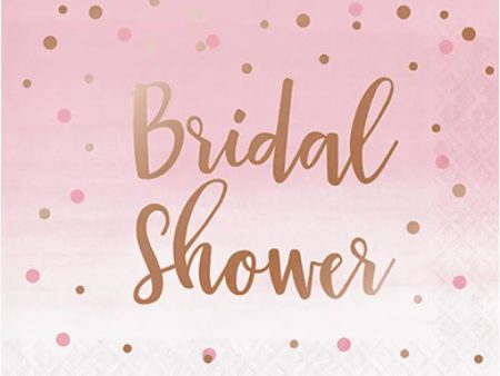 Rosé All Day Bridal Shower Napkins - Lunch 16 Pkt Online Hot Sale