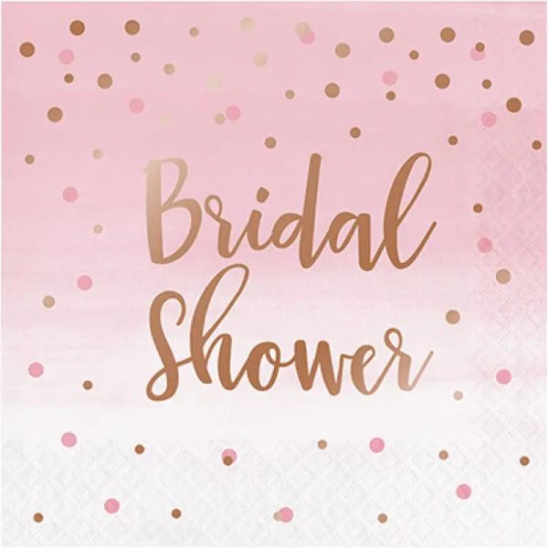 Rosé All Day Bridal Shower Napkins - Lunch 16 Pkt Online Hot Sale