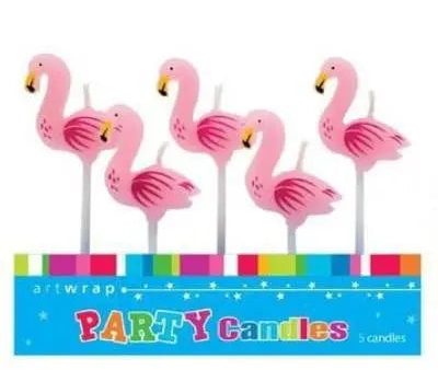 Flamingo Candles - 5 Pkt Fashion