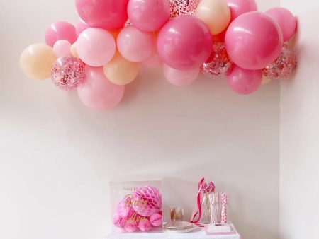 Blushing Peach Balloon Garland by Pop Balloons Online