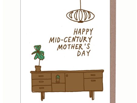 Mid-Century Mom Mother s Day Card Online