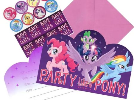 My Little Pony Friendship Adventure Postcard Invitations - 8 Pkt Fashion