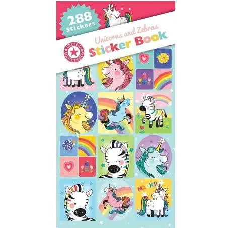 Unicorns & Zebras Sticker Book WEB5782 Online now