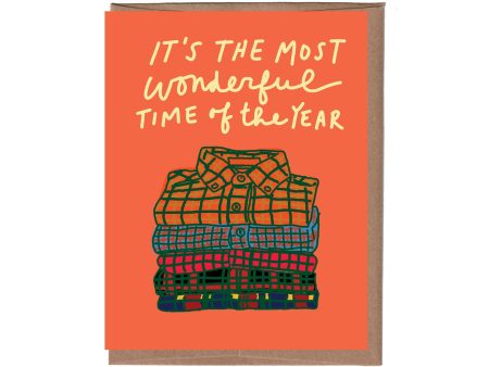 Fall Plaid Thanksgiving Card Online Hot Sale