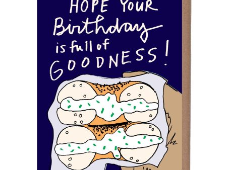 Bagel Birthday Card For Cheap