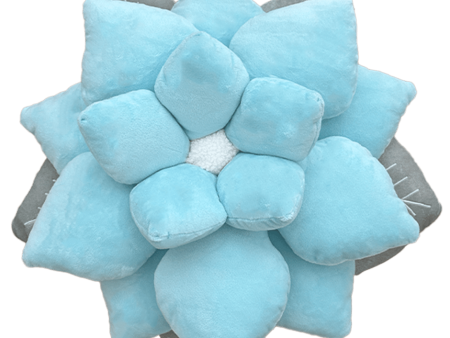 Poinsettia Pillow - Frost Blue Cheap