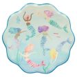 Meri Meri Mermaids Swimming Plates - Dinner 8 Pkt Online Sale