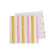 Gold & Pink Stripe & Spot Napkins - Beverage 20 Pkt Supply