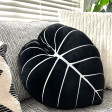 Philodendron Gloriosum Leaf Plush Pillow - Obsidian Online Sale