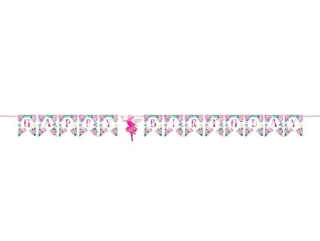 Floral Fairy Sparkle Party Happy Birthday Banner Online Sale