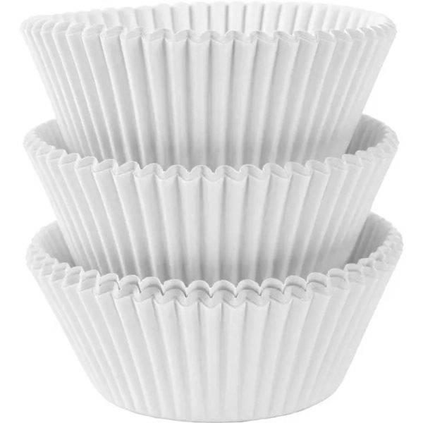 White Cupcake Cases - 72 Pkt on Sale