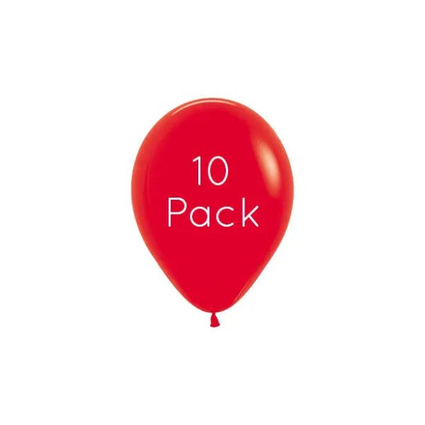 Red Mini Balloons - 10 Pkt Supply