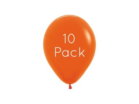 Orange Mini Balloons - 10 Pkt Discount