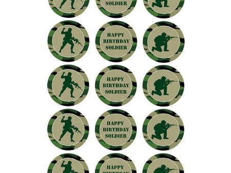 Army Edible Cupcake Images For Sale