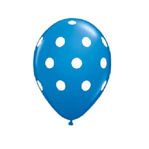 Royal Blue Polka Dot Balloon For Cheap