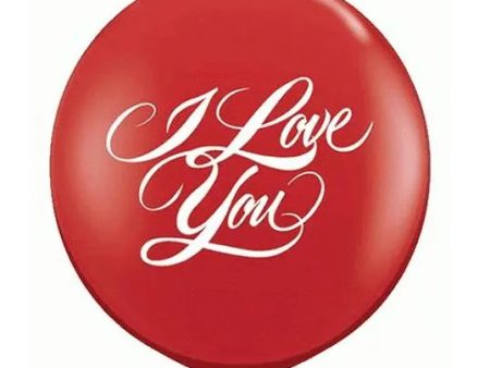 Giant I Love You Round Balloon Online