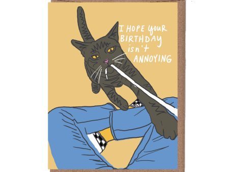 Annoying Cat Birthday Card Fashion