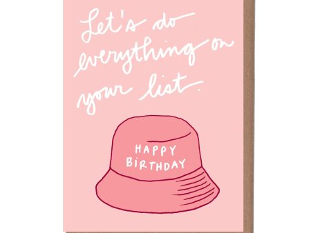 Bucket Hat Birthday Card Online