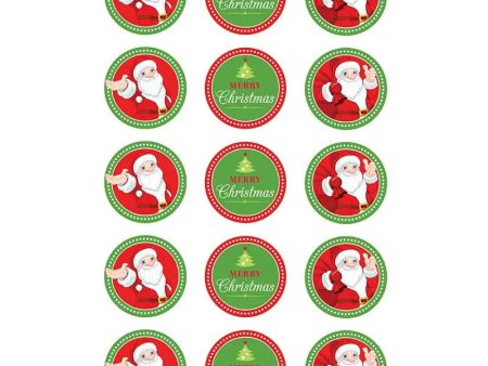 Father Christmas Edible Cupcake Images For Discount