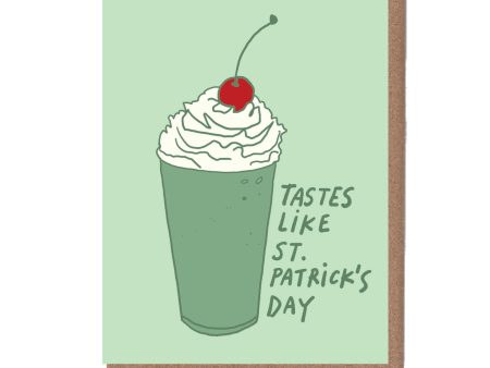 Green Shake St. Patrick s Day Card Online now