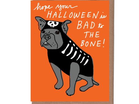 Bad to the Bone Halloween Card on Sale