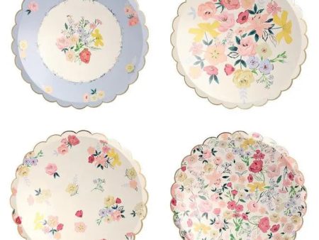 Meri Meri English Garden Plates - Dinner 8 Pkt Cheap