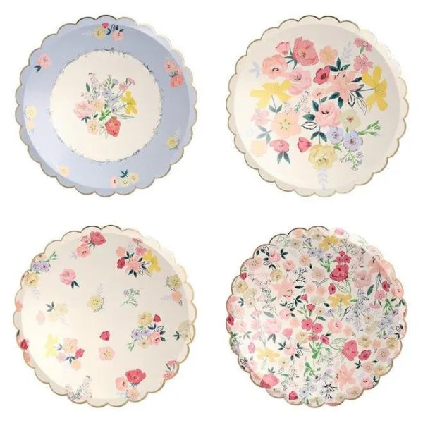 Meri Meri English Garden Plates - Dinner 8 Pkt Cheap